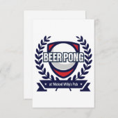 Personaliseer deze Beer Pong Logo (Voorkant / Achterkant)