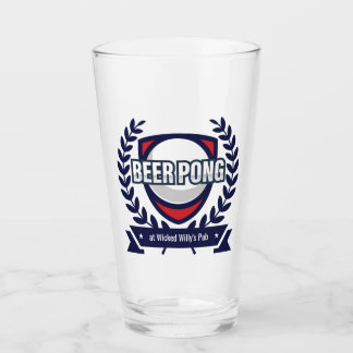 Personaliseer deze Beer Pong Logo Glas