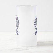 Personaliseer deze Beer Pong Logo Matglas Bierpul (Center)