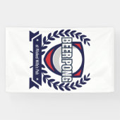 Personaliseer deze Beer Pong Logo Spandoek (Horizontaal)