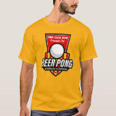 Personaliseer deze Beer Pong Logo T-shirt (Voorkant)