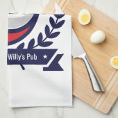 Personaliseer deze Beer Pong Logo Theedoek (Quarter Fold)