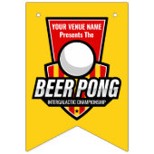 Personaliseer deze Beer Pong Logo Vlaggetjes (Tweede vlag)