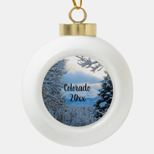 Personaliseer deze Colorado Snowflake Ornament Sto (Voorkant)