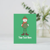 Personaliseer deze Cool Snowman Briefkaart (Staand voorkant)