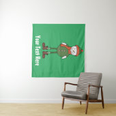 Personaliseer deze Cool Snowman Wandkleed (In Situ (horizontaal))