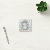 Personaliseer deze Cute Penquin verward in lichten Post-it® Notes (Kantoor)