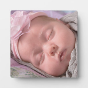 Personaliseer deze foto Plaque van Baby Fotoplaat