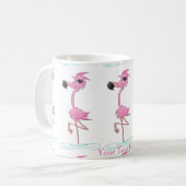 Personaliseer Deze Fun Flamingo Mok (Voorkant links)