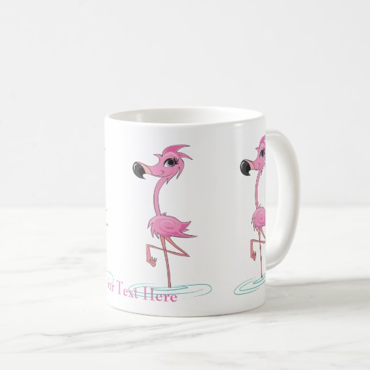 Personaliseer Deze Fun Flamingo Mok (Voorkant rechts)