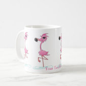 Personaliseer Deze Fun Flamingo Mok (Voorkant links)