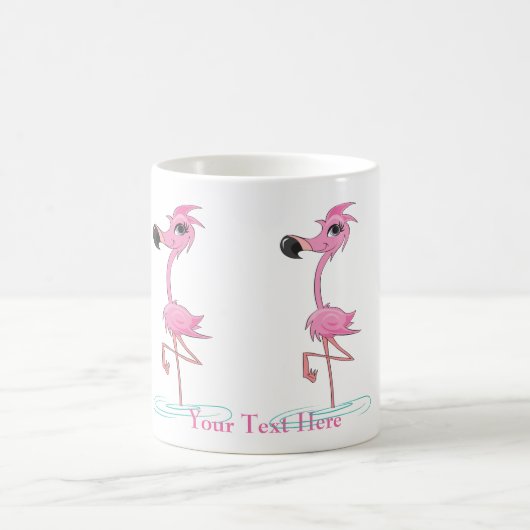Personaliseer Deze Fun Flamingo Mok (Center)