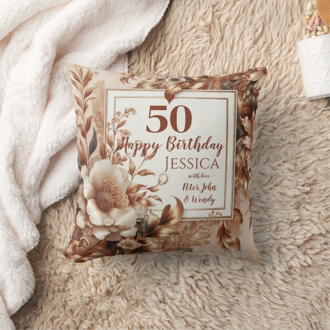 Personaliseer deze Gelukkige Verjaardag Kussen (Deken)