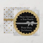 Personaliseer deze gouden en zilveren Kaart (Voorkant / Achterkant)