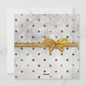 Personaliseer deze gouden en zilveren Kaart (Achterkant)