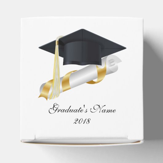 PERSONALISEER DEZE Graduation Cap en Diploma Bedankdoosjes (Bovenkant)