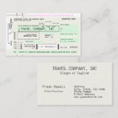 Personaliseer deze instapkaart voor luchtvaartmaat visitekaartje (Voorkant / Achterkant)