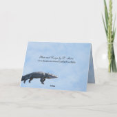 Personaliseer deze leuke Gator Happy Birthday Kaar Kaart (Achterkant)