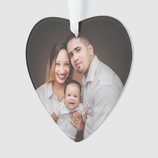 Personaliseer deze leuke Hart Ornament Keepsake (voorkant)