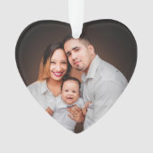 Personaliseer deze leuke Hart Ornament Keepsake (voorkant)