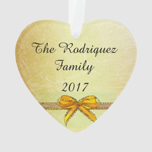 Personaliseer deze leuke Hart Ornament Keepsake (achterkant)