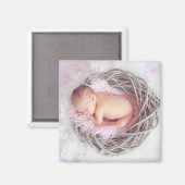 Personaliseer deze Magnet van de Foto van Baby (Voorkant / Achterkant)