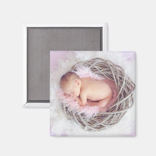 Personaliseer deze Magnet van de Foto van Baby (Voorkant / Achterkant)