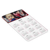 Personaliseer deze Mini 2017 magneetkalender Magneet (Rechterzijde)