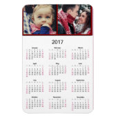 Personaliseer deze Mini 2017 magneetkalender Magneet (Verticaal)
