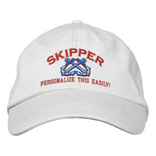 Personaliseer deze Naam Locatie Skipper Nautical Geborduurde Pet