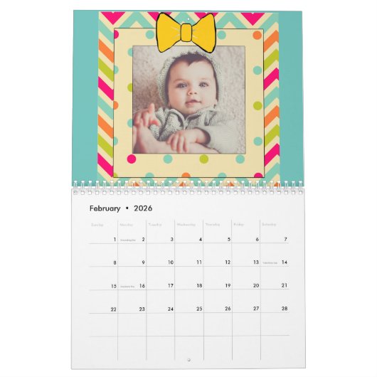 Personaliseer deze "Onze Familie" Kalender (Feb 2026)