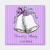 Personaliseer deze Paarse weddenschappen Magneet (Voorkant)
