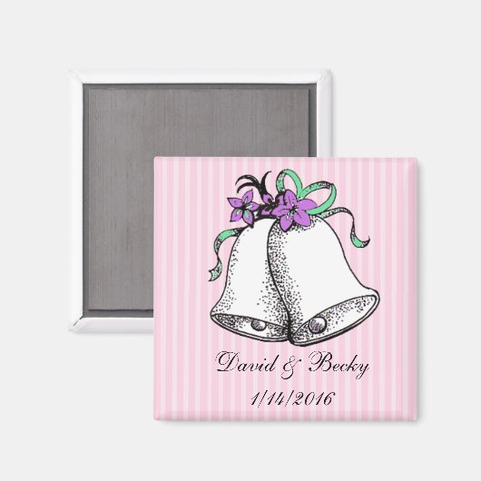 Personaliseer deze Roze Bindende Magneten (Voorkant / Achterkant)