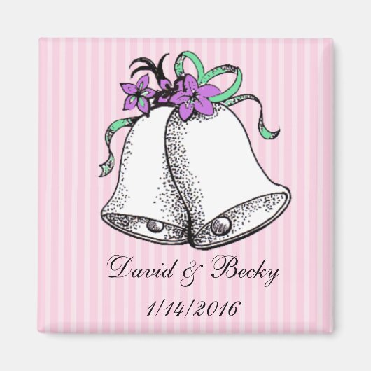 Personaliseer deze Roze Bindende Magneten (Voorkant)