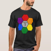 Personaliseer deze sjabloon FOTO geometrische rhom T-shirt (Voorkant)