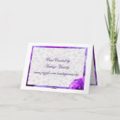 Personaliseer deze Violet Anjers Verjaardag Kaart (Achterkant)