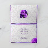 Personaliseer deze Violet Anjers Verjaardag Kaart (Binnen)