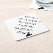 Personaliseer diamant kartonnen onderzetters (Schuin)