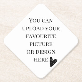 Personaliseer diamant kartonnen onderzetters