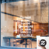Personaliseer Diensten Stomerij Front Raamsticker (Cafe Raam)