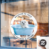 Personaliseer Dierenverzorging Winkel Bedrijf Groo Raamsticker (Cafe Raam)