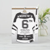 Personaliseer Digitale Hockey Verjaardagsfeestje Kaart (Staand voorkant)