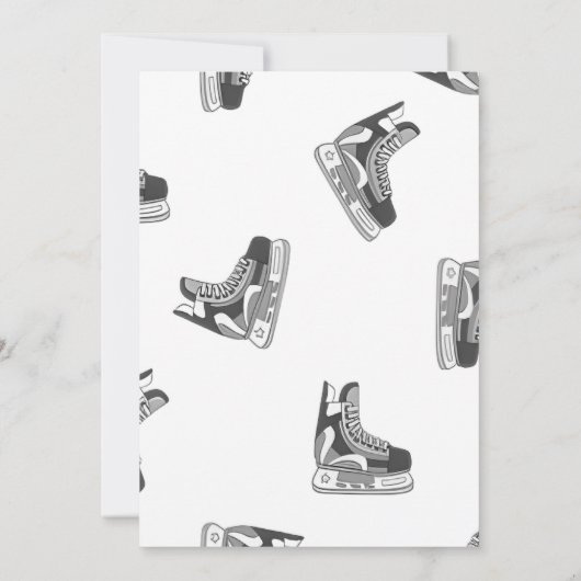 Personaliseer Digitale Hockey Verjaardagsfeestje Kaart (Achterkant)