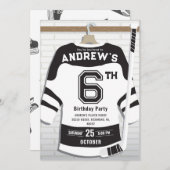 Personaliseer Digitale Hockey Verjaardagsfeestje Kaart (Voorkant / Achterkant)