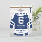 Personaliseer Digitale Hockey Verjaardagsfeestje Kaart (Staand voorkant)