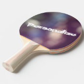 Personaliseer dit Abstracte Ontwerp van de Foto Tafeltennisbatje (Voorkant Gekanteld)