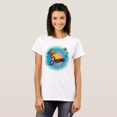 Personaliseer dit Airbrush Butterfly T-Shirt (Voorkant volledig)