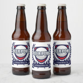 Personaliseer Dit Beer Pong Logo Bier Etiket (Flessen)