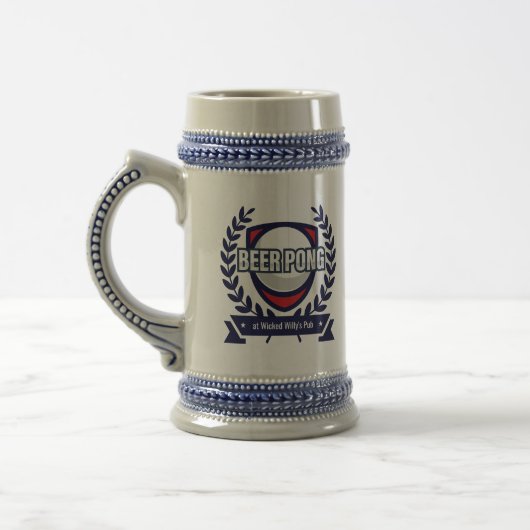 Personaliseer Dit Beer Pong Logo Bierpul (Links)