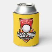 Personaliseer dit Beer Pong Logo Blikjeskoeler (Blikje Achterkant)